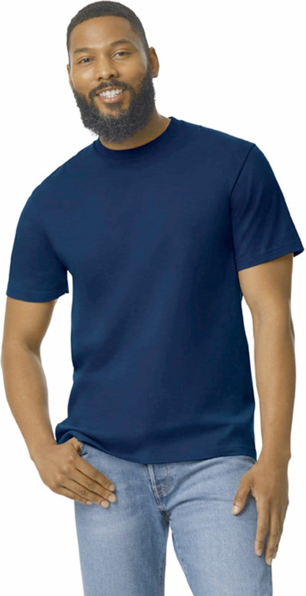 Gildan Heren-T-shirt Softstyle Midweight GI65000 - Navy - S
