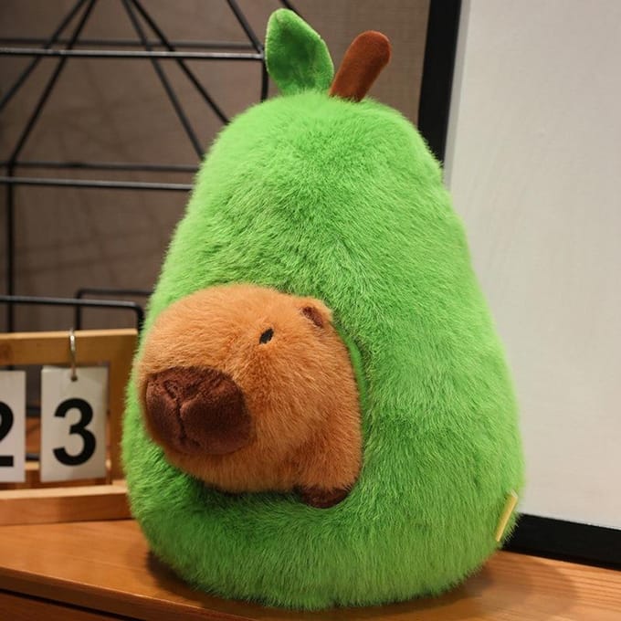 Nouveaux Jouets en Peluche Créatifs Mignons Avocat Capybara Poupée Kapibala Poupée pour Enfants Cadeau 45Cm