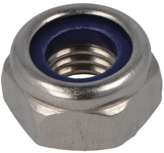 Hoenderdaal borgmoer zesk. rvs   m12          din 985 a2