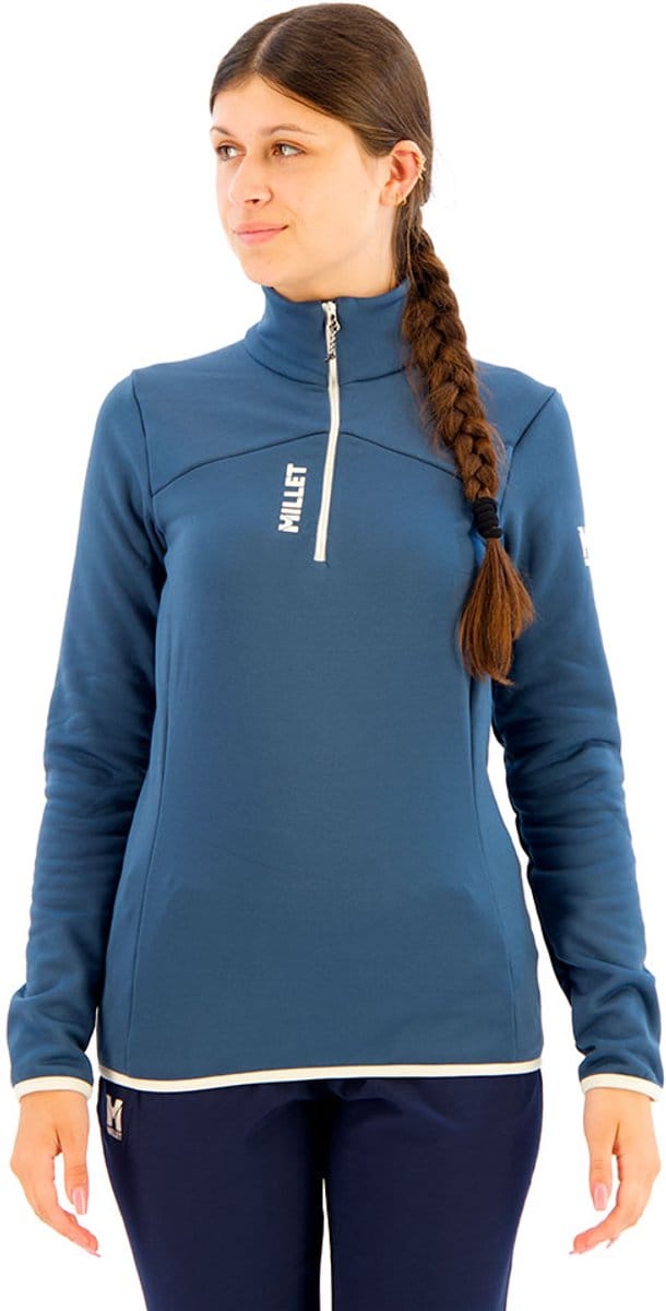 Millet Seneca Fleece Met Halve Rits Blauw S Vrouw