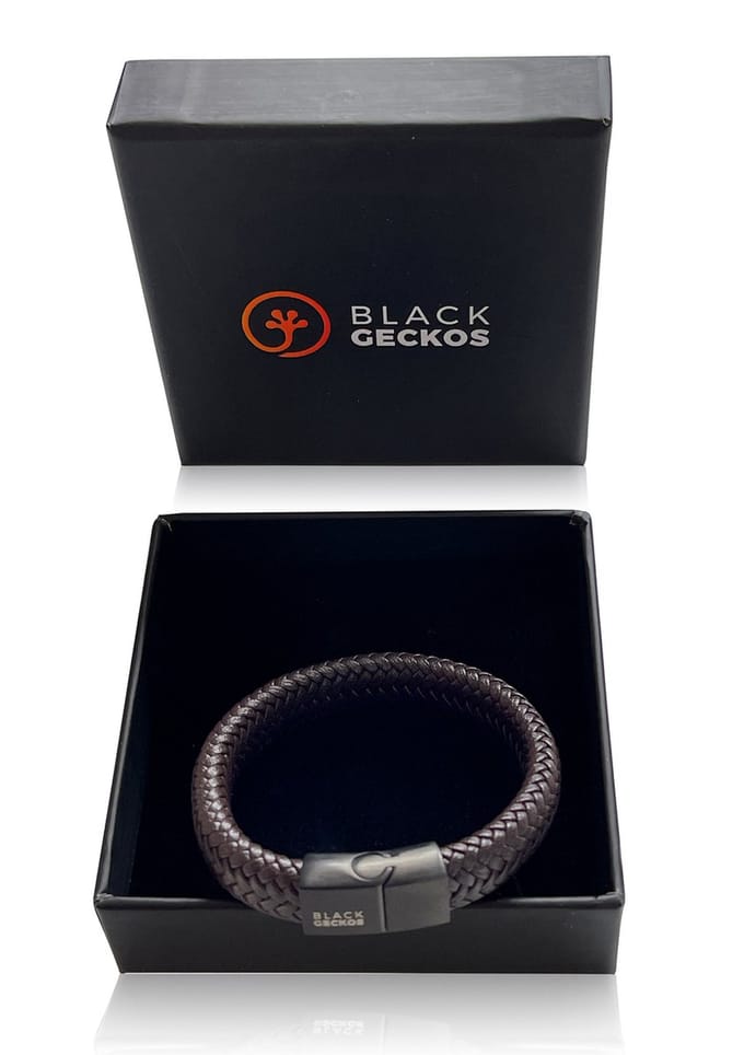 Black Geckos - Armband - Bruin - Tiener