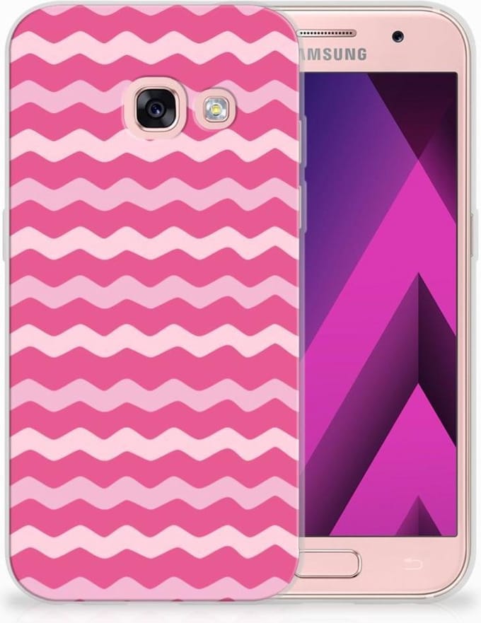 Samsung Galaxy A3 2017 TPU bumper Waves Pink