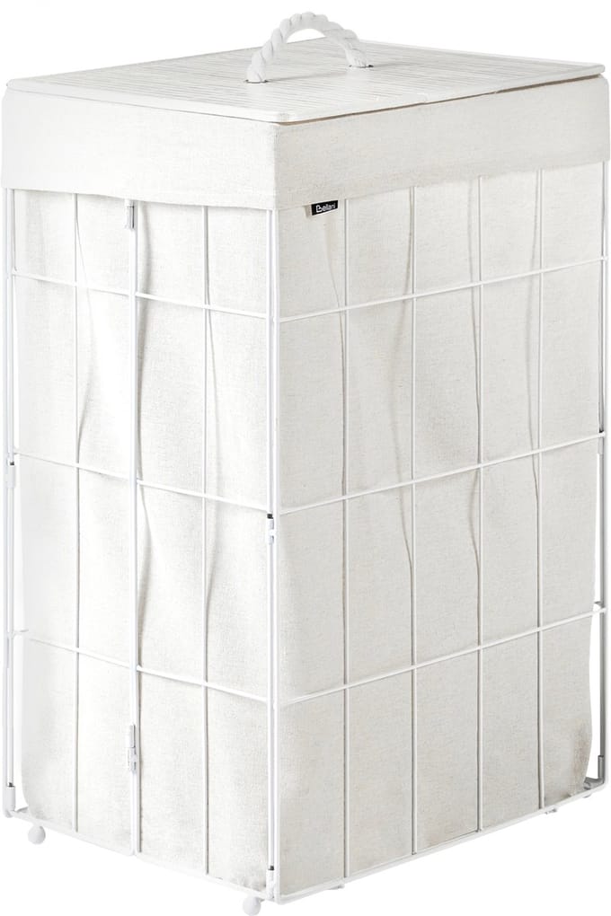 APOTERI - Wasmand - Wit - 41 cm - IJzer