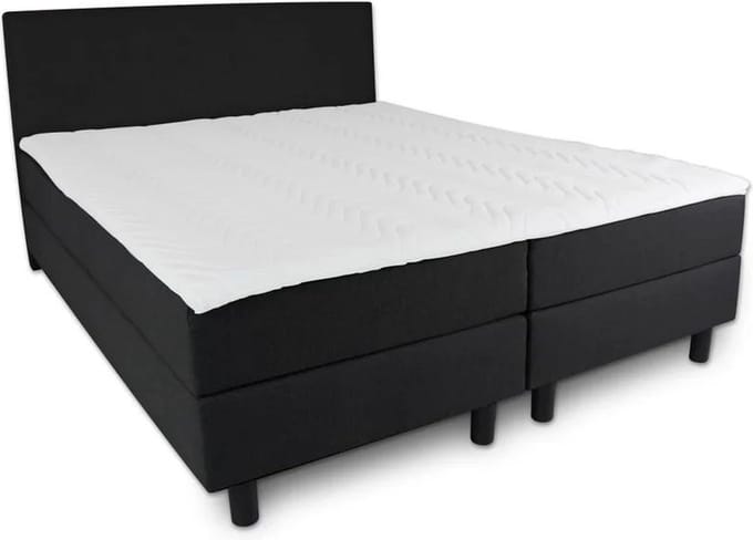 Boxspring Serenity - 70x220 Compleet - Zwart Glad - AVV Matrassen