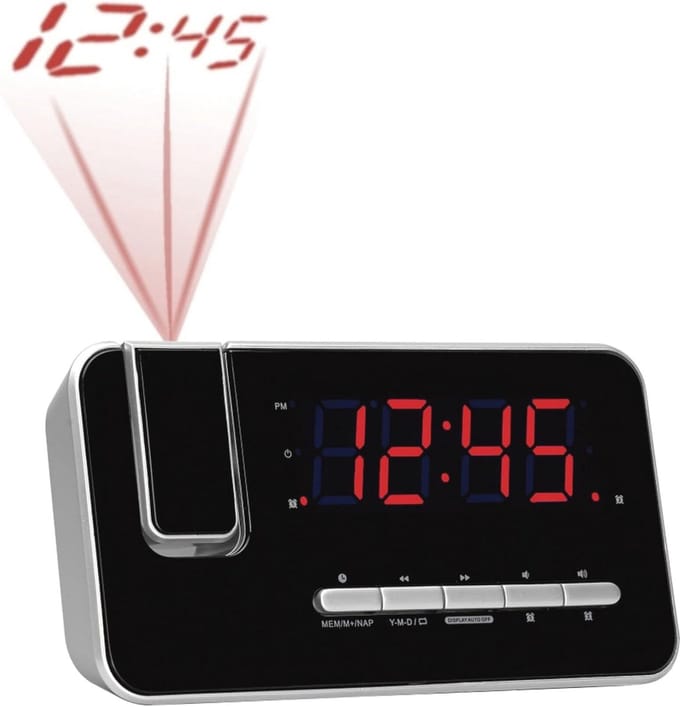Klokradio met Digitale FM-Tuner en Projectiefunctie