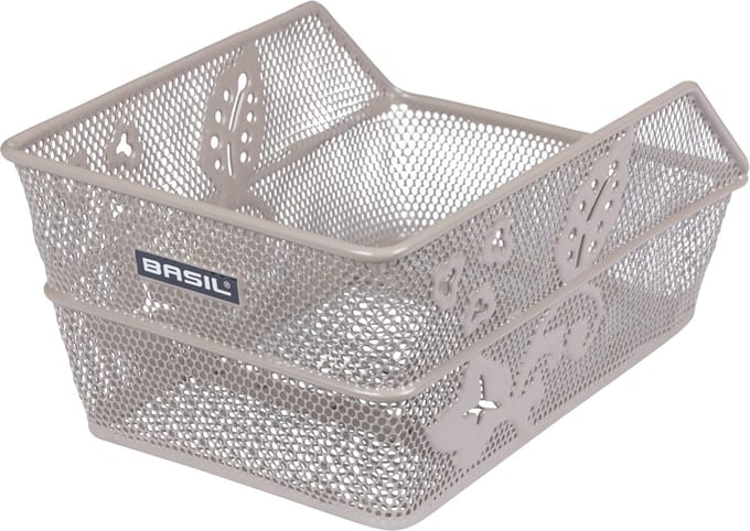 Basil Cento Flower S fietsmand 31 x 21 x 0 - nude metallic