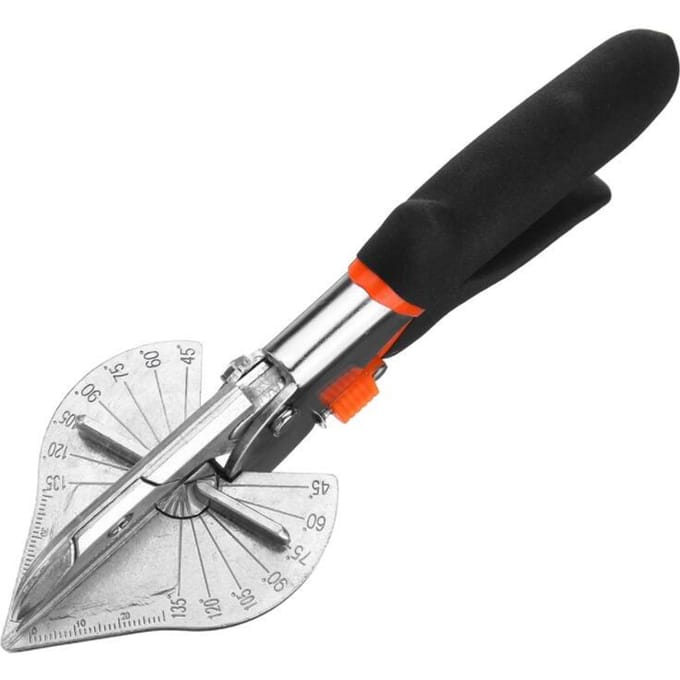 Ciseaux et Cisaille Coupe d'Onglet Multi-Angle 45 Degrés à 135 Degrés Cisaille à Main black