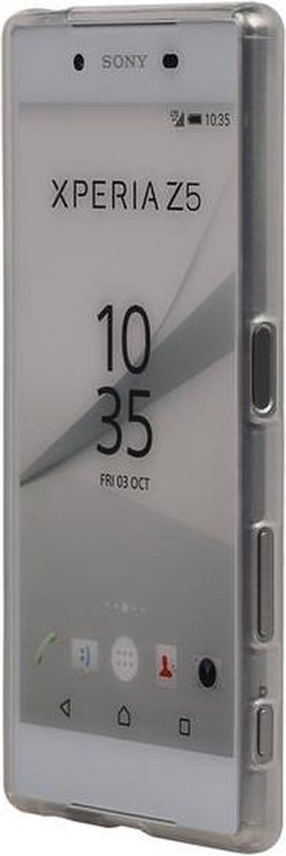 Sony Xperia Z5 Premium E6853 TPU Hoesje Transparant Wit