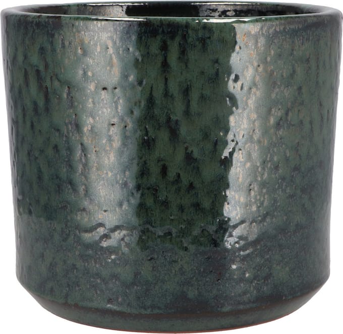 DK Design Bloempot model Green Glaze - groen - D23 x H26 cm - glanzend
