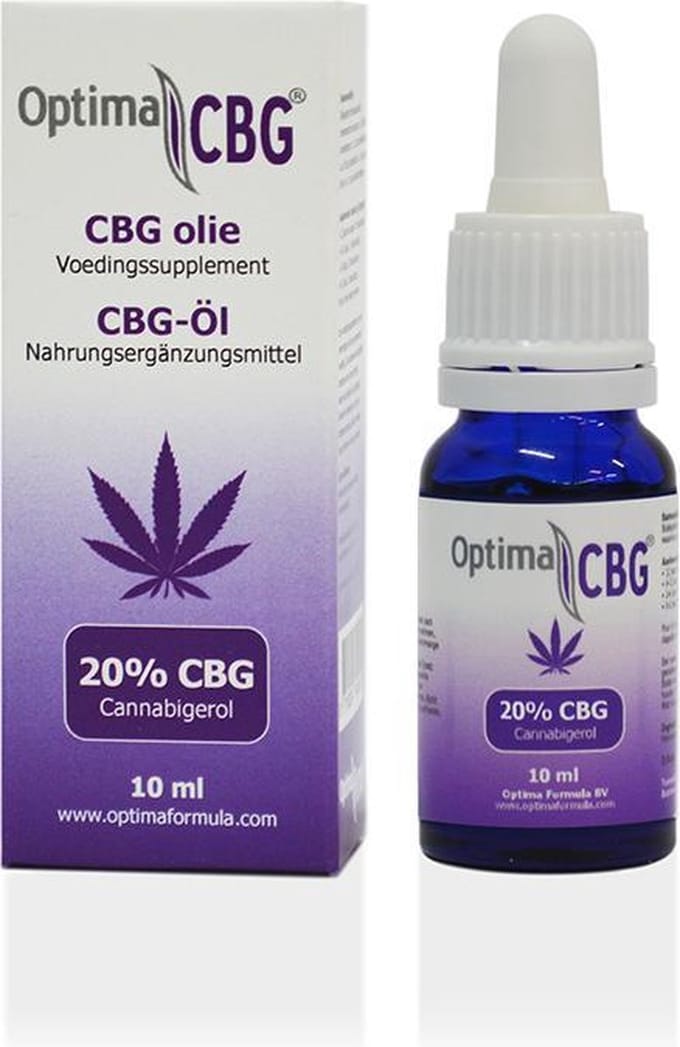 CBG olie 20%, Optima Formula, 100% zuivere CBG olie, 10ml, Cannabigerol