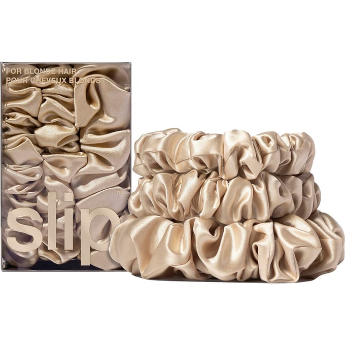 Slip Pure Silk Assorted Scrunchies - Various Colours - Blonde