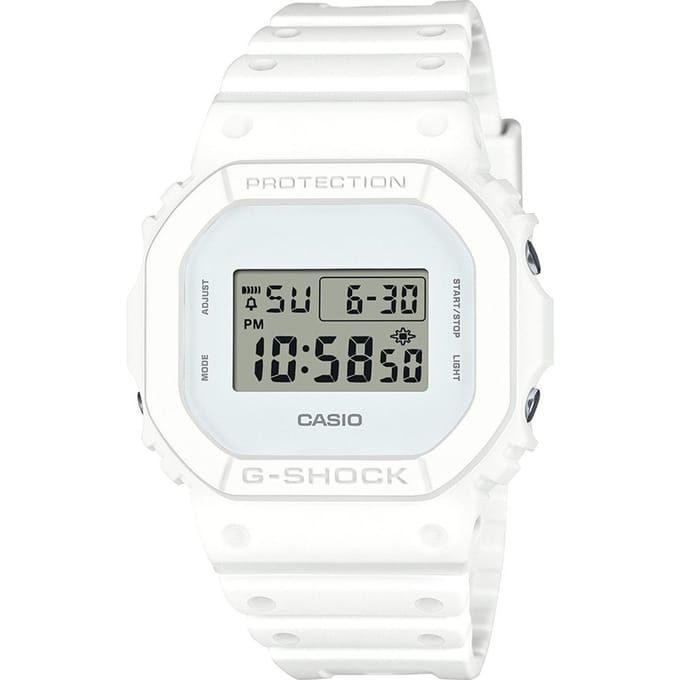 Casio G-Shock DW-5600WW-7ER Horloge - Kunststof - Wit - Ø 38 mm