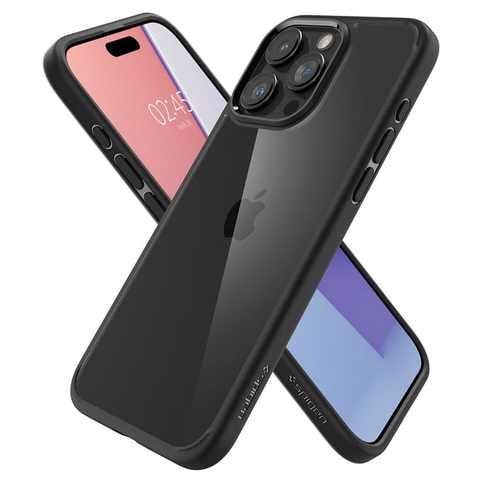 Spigen Ultra Hybrid Backcover voor de Apple iPhone 15 Pro - Matte Black