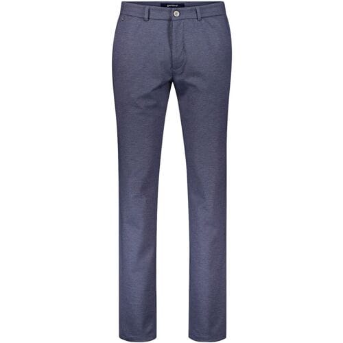 Gardeur Broek Tonic-4 Fine Allover Texture Pattern Marine / male
