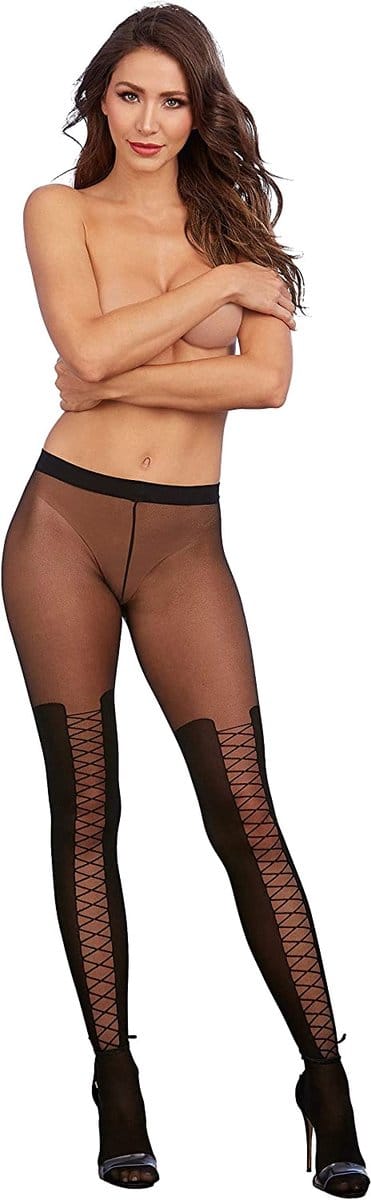 Dreamgirl - Panty Met Vetersluiting Opdruk