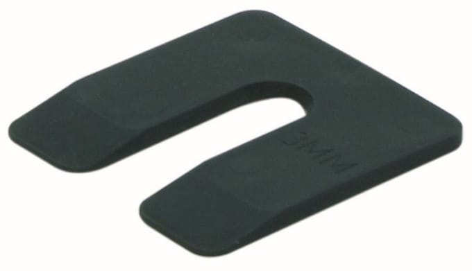 Uitvulplaatjes 3Mm 50X50mm Zwart Knst Zak A 48 St - 48 stuks