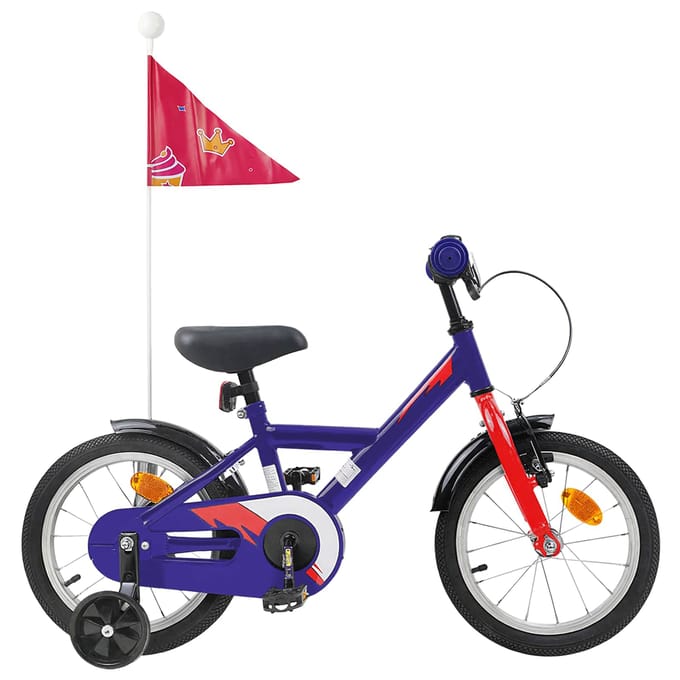 vidaXL - Kinderfiets - 12 - Inch - voor - 2-4 - jaar - oud - Donkerblauw