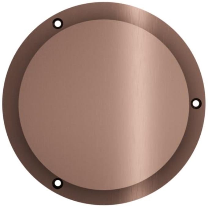 Hotbath &More VGRS015 ventilatierooster rond met schroeven geborsteld koper PVD