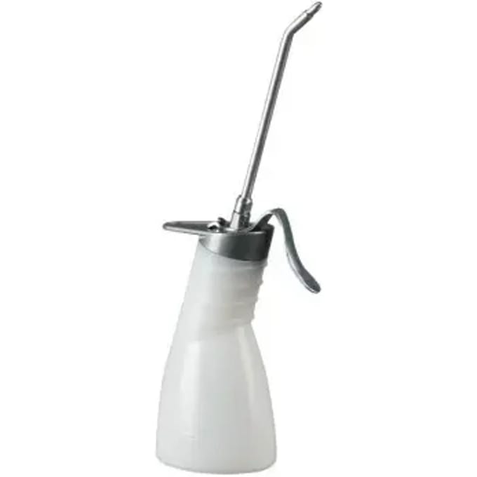 Polyethyleen werkplaats buret messing pomp met starre tuit voor druppeldosering Pressol 135mm