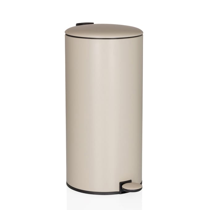 Afvalbak / prullenbak CLEAN STEP 2 30 l beige hjh OFFICE