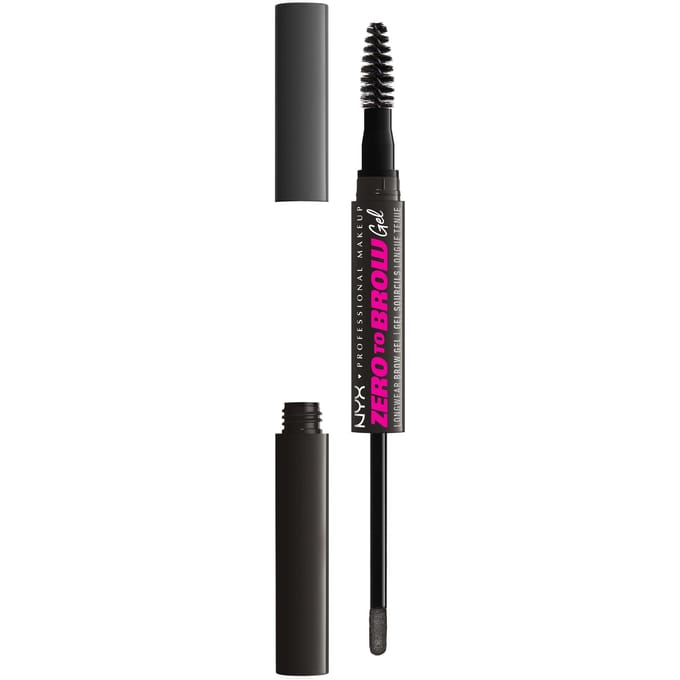 NYX Professional Make-Up Zero To Brow Longwear Brow Gel 08 Black 2 ml