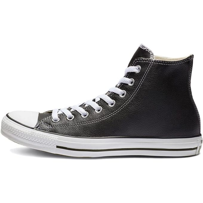 Baskets montantes unisexes en cuir Converse Chuck Taylor All Star noires 132170C 39.5 black