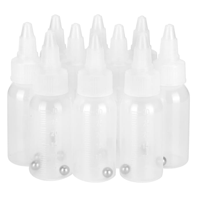 30ml Lege Verffles Corrosiebestendig Knijp Pigment Condiment Container met Schaal white