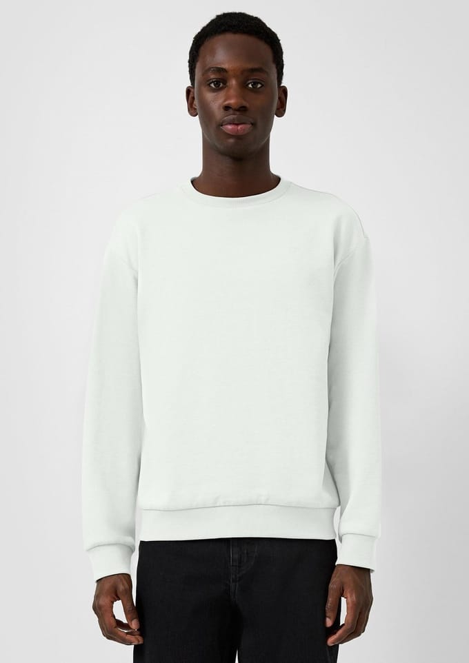 Q/S designed by - Heren sweater - Maat M - Mannen - wit - katoen