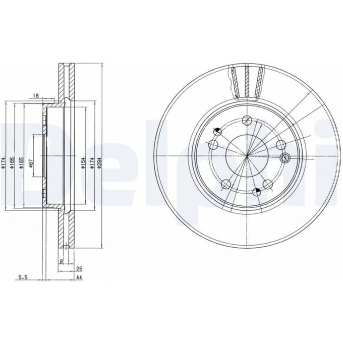 Remschijf DELPHI BG2772