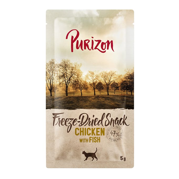 Purizon Snack Kip & Vis - Graanvrij - 5 g
