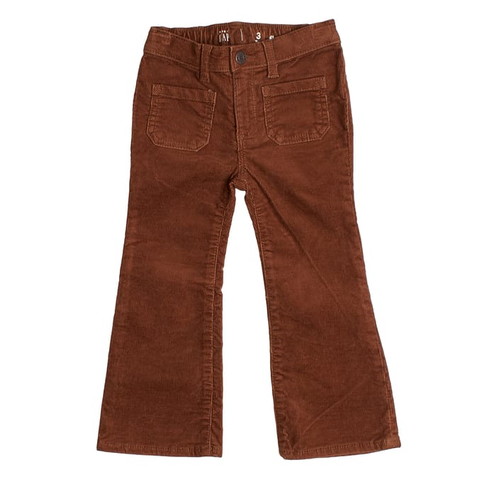 Corduroy flare broek 430268 voor meisjes