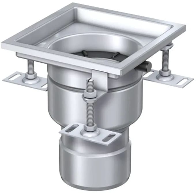 Aco Variant CR Afvoer DN100 90° w.roosterframe200x200