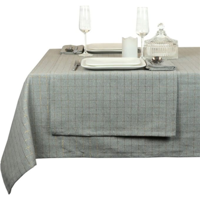 Unique Living | tafelkleed tyra 150x250cm grey