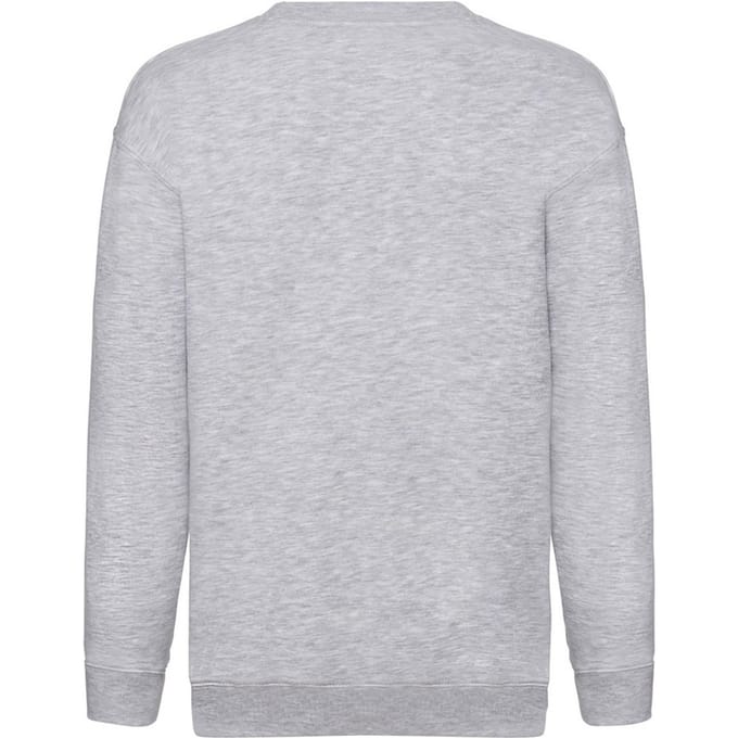 Fruit Of The Loom Kinder Unisex Premium 70/30 Sweatshirt (pak van 2) (Heather Grijs)