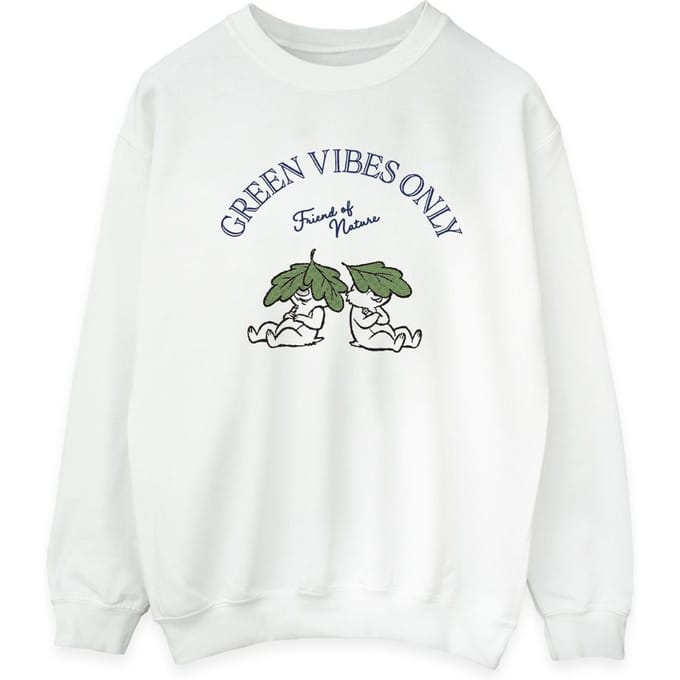 Disney Dames/Dames Chip ´n Dale Green Vibes Only Sweatshirt (Wit)