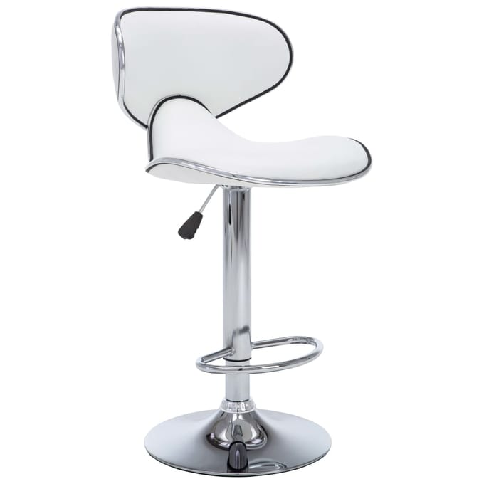 vidaXL - Barstoelen - 2 - st - kunstleer - wit