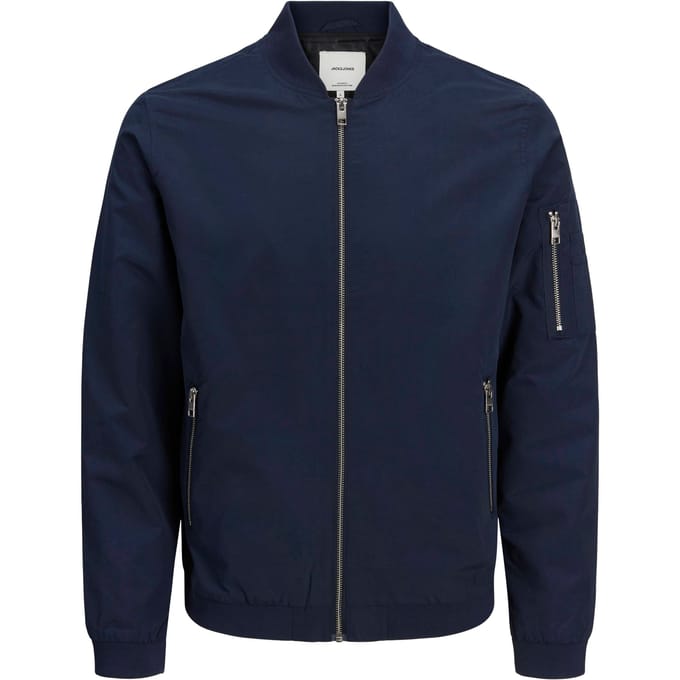JACK & JONES ESSENTIALS bomberjack JJERUSH  navy blazer