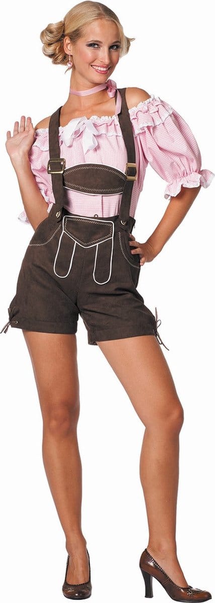 Tirolerhose de luxe donkerbruin - Maat 42