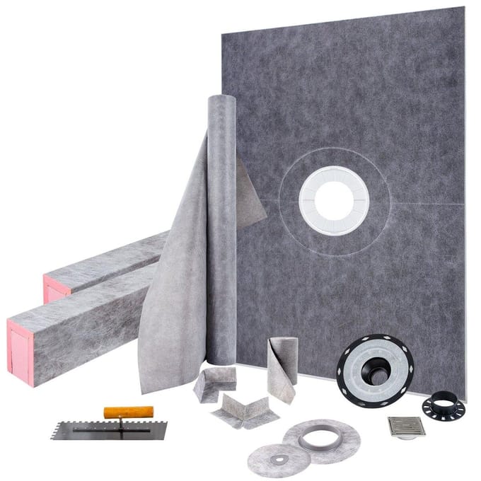 Kit d'étanchéité pour douche Kit de douche Receveur 38''x60'' avec Bonde Centrale PVC