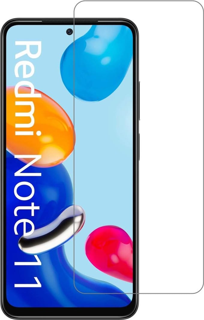 Ntech screenprotector voor Screenprotector geschikt voor Xiaomi Redmi Note 11 - tempered glas gehard