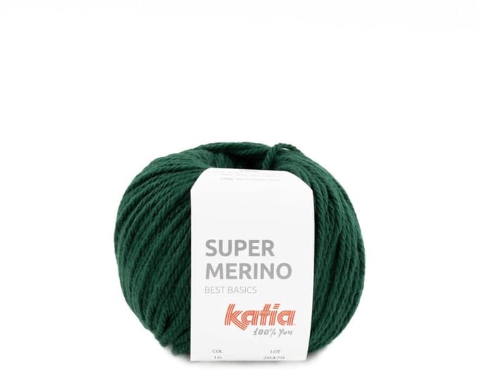 Katia Super Merino - 16 donkergroen - Wol/Acryl Garen