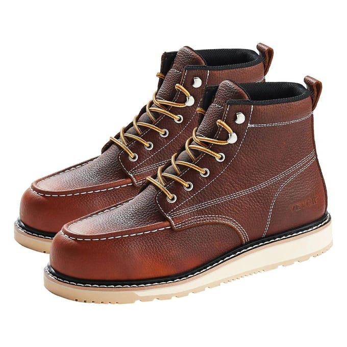 Stalen Neus Werkschoenen UK Maat 10.5 Waterdicht Moc voor Mannen Antislip black