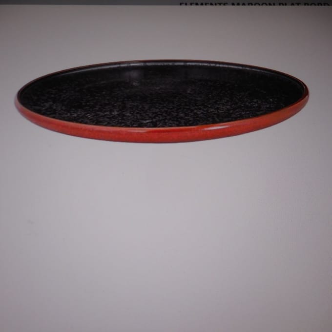Elements Maroon Plat Bord D27cm