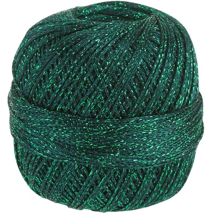 Haakgaren Glitter - Wintergroen