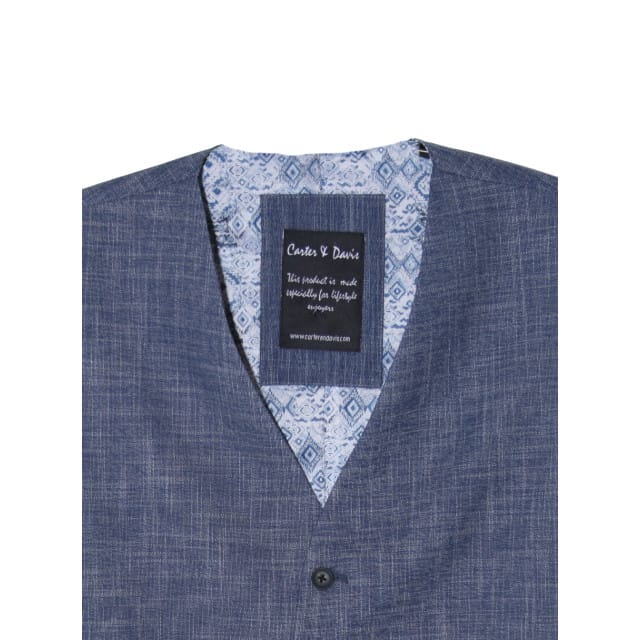 Carter & Davis - Gilet - Heren - 50 - Blauw - Polyester - 2649-8425