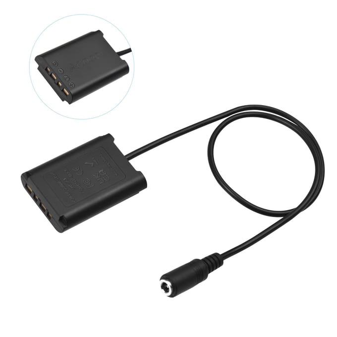 Andoer DK-X1 wisselstroomadapter NP-BX1 dummybatterij DC-koppelset accessoirevervanging voor Sony EU Plug