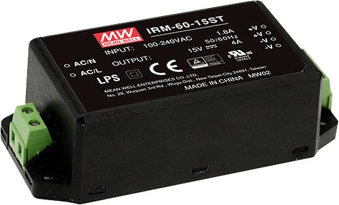 Mean Well IRM-60-12ST AC/DC-printnetvoeding 60 W