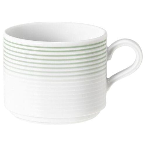 (6 stuks) SELTMANN WEIDEN Latte kop - 0,25 liter - Saliegroen Wit