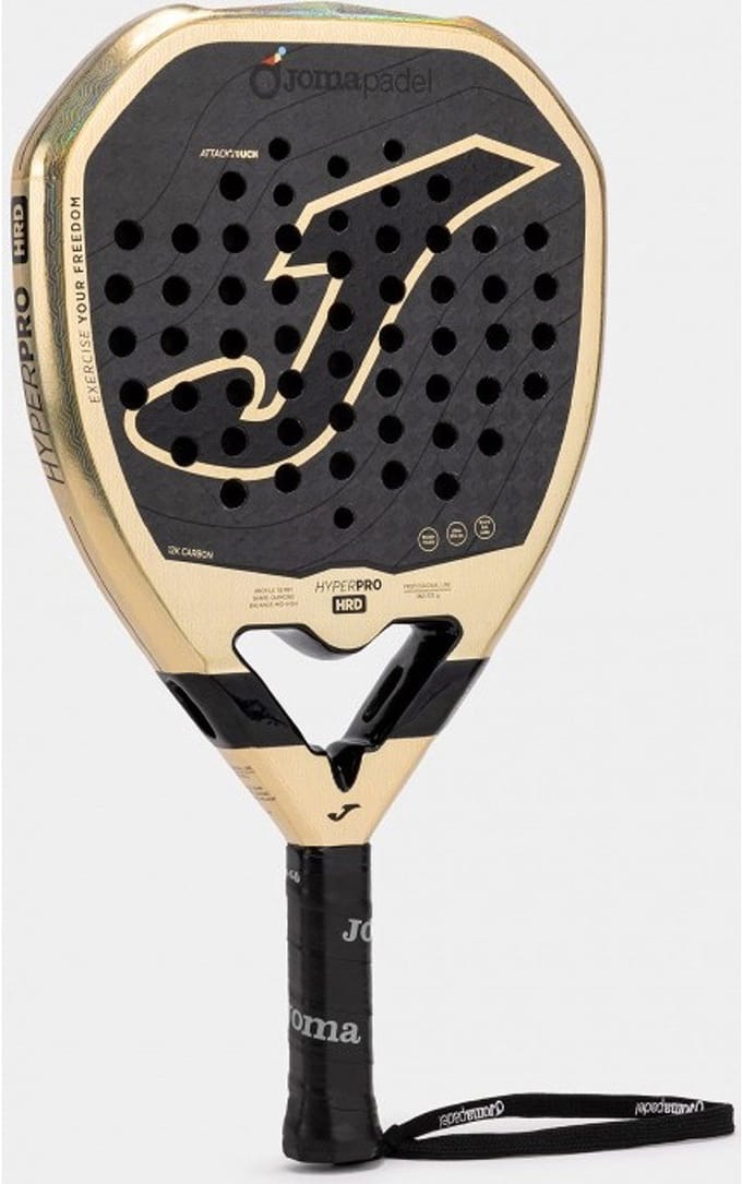 Joma Hyper Pro Hrd Padelracket - Zwart / Goud | Maat: UNI