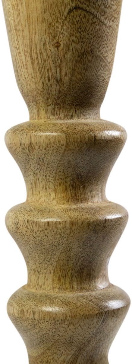 Kandelaar mango hout ringen 30cm
